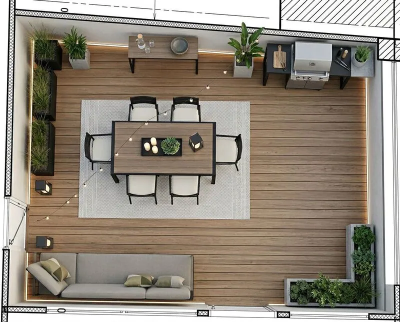 Modern Outdoor patio