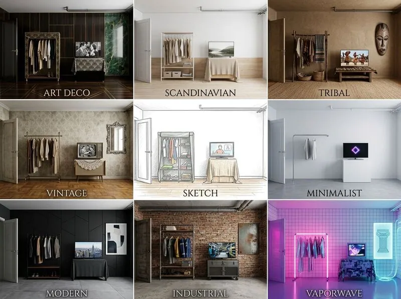 Explore multiple styles Living room