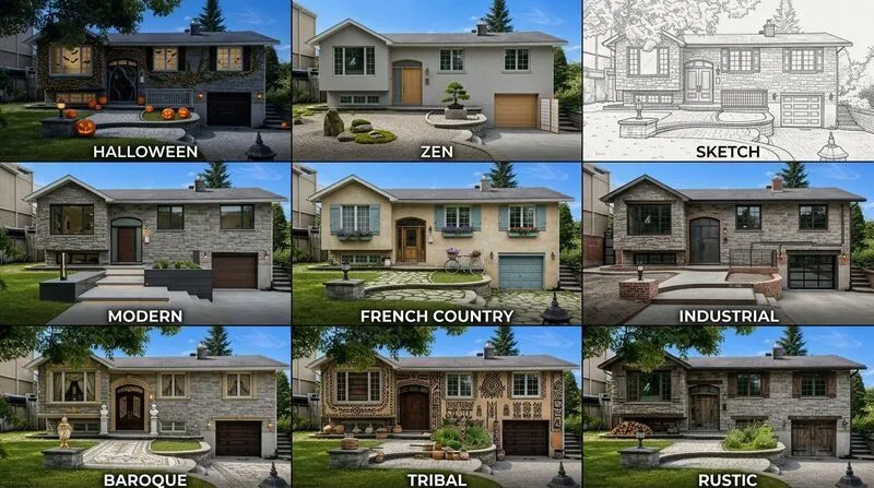 Explore multiple styles House exterior