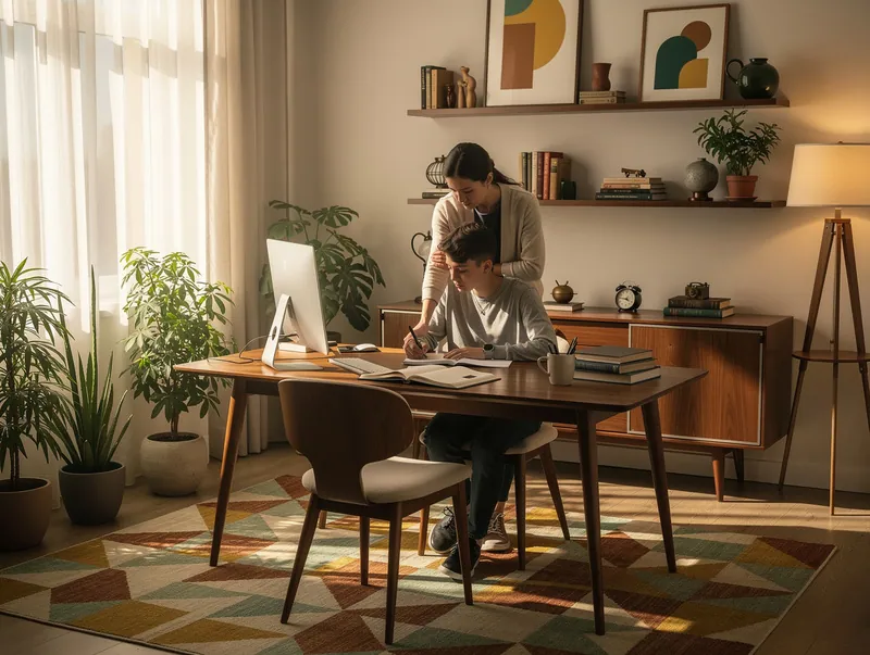 Midcentury modern Study room