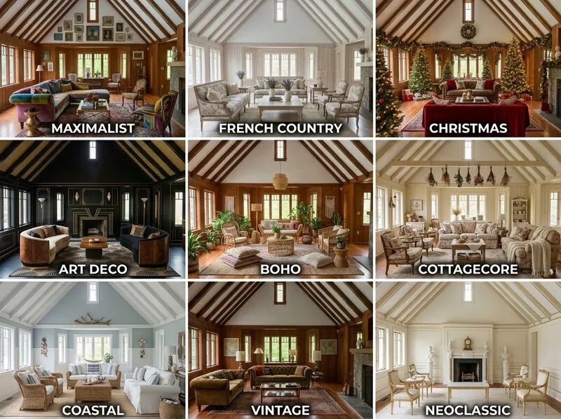Explore multiple styles Living room