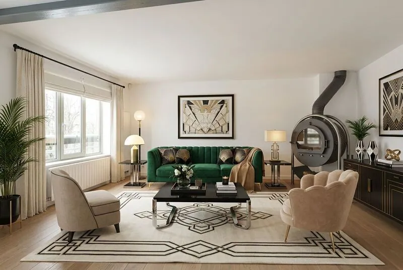 Art deco Living room
