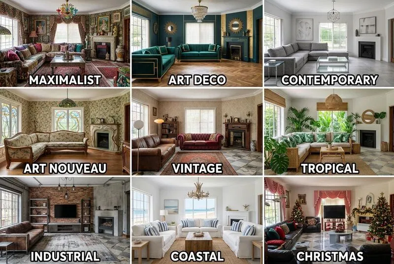 Explore multiple styles Living room