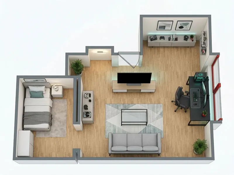 Modern Gaming room