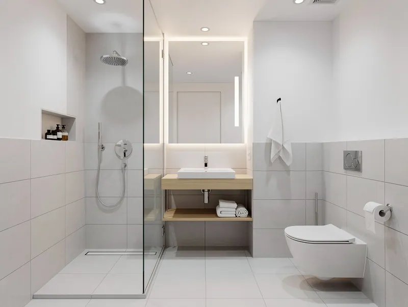 Minimalist Hotel bathroom