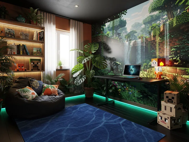 Tropical Gaming room