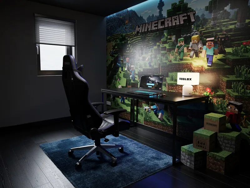Contemporary Gaming room