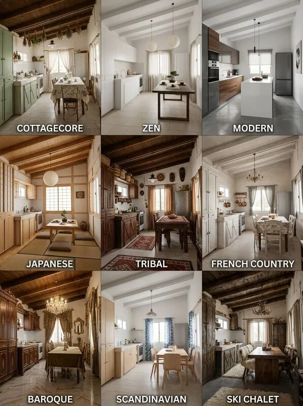 Explore multiple styles Kitchen
