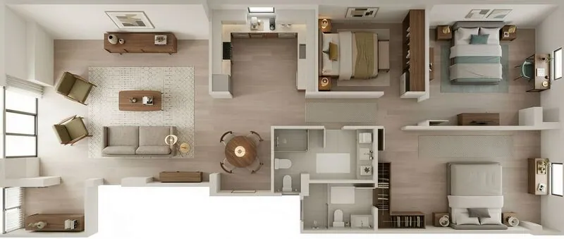 Midcentury modern Living room