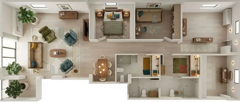 Midcentury modern Living room