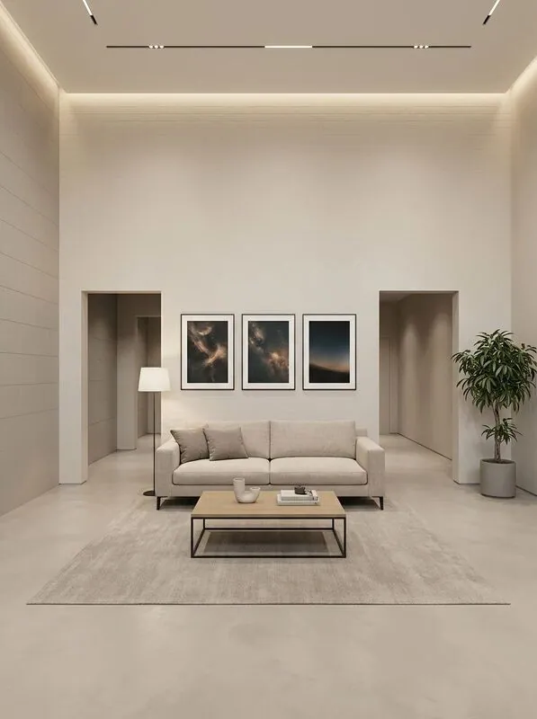Minimalist Hotel lobby