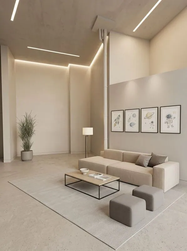Minimalist Hotel lobby