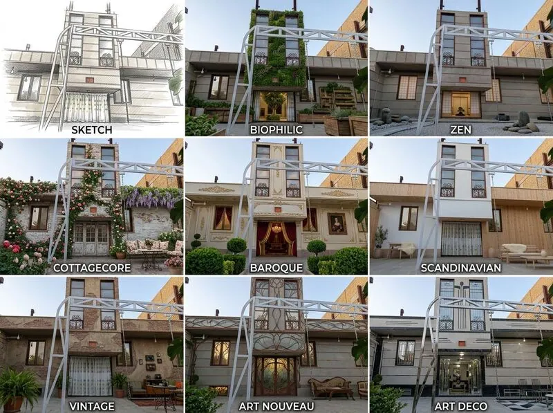 Explore multiple styles House exterior