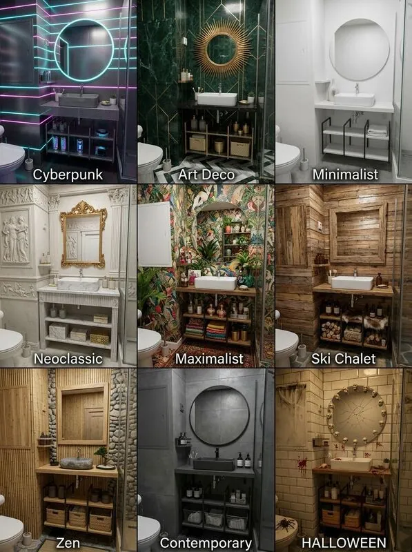 Explore multiple styles Bathroom