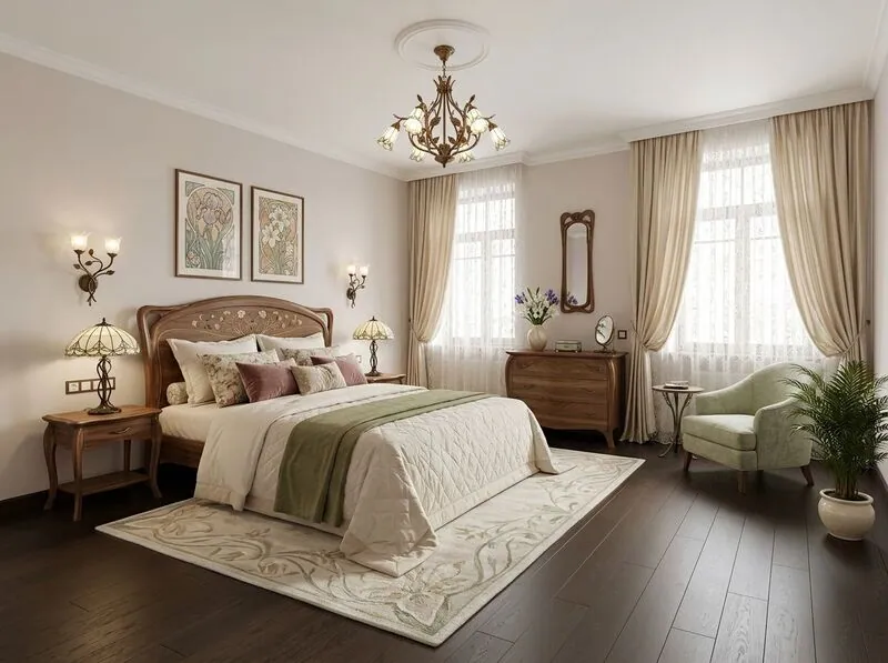 Art nouveau Bedroom