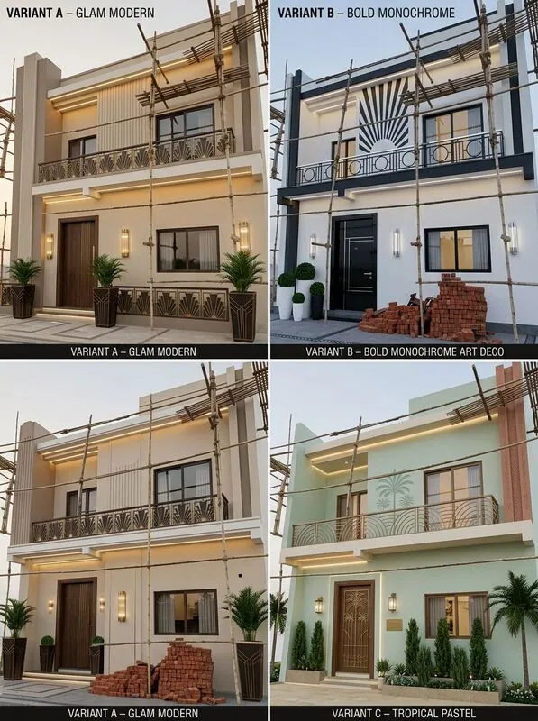 Art deco House exterior