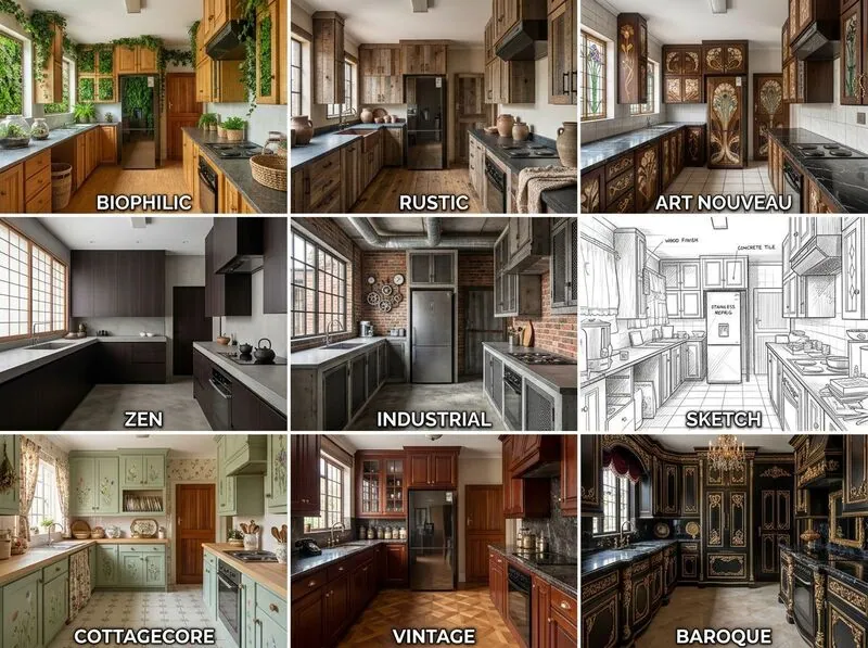 Explore multiple styles Kitchen