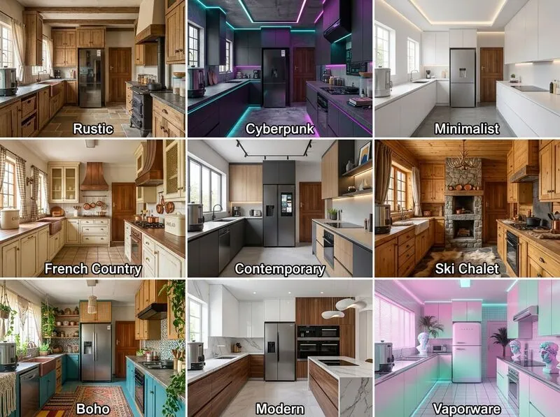 Explore multiple styles Kitchen