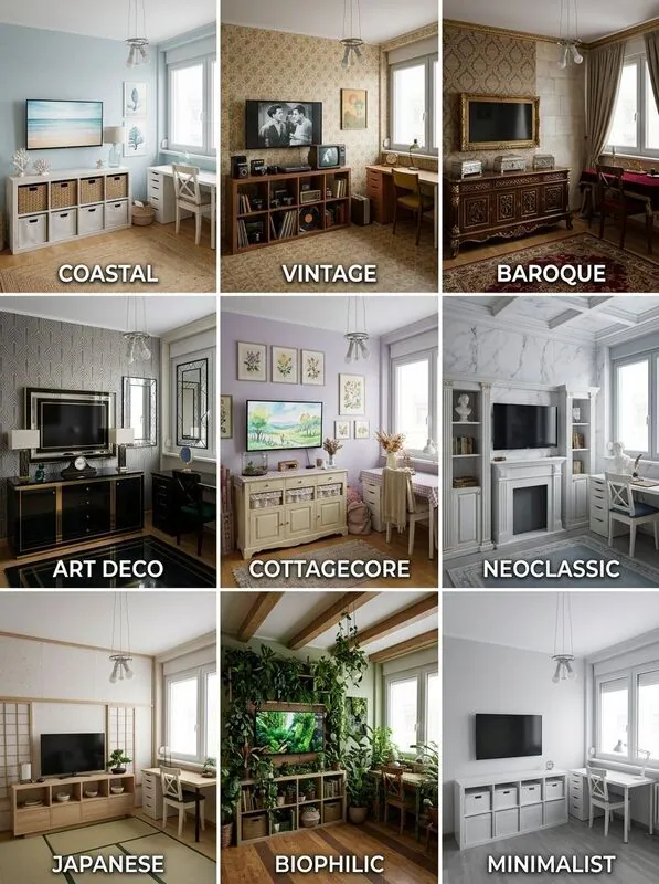 Explore multiple styles Bedroom