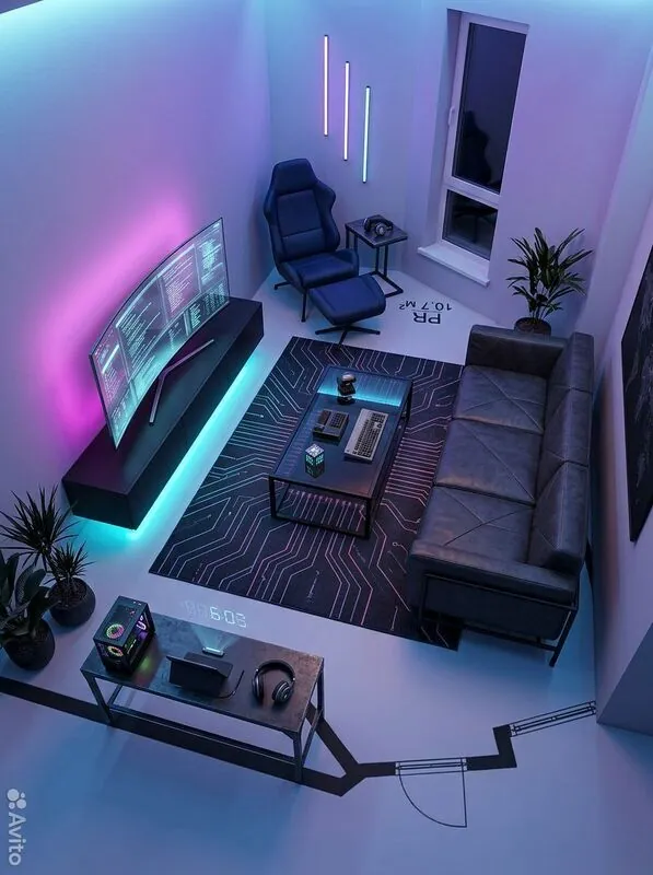 Cyberpunk Living room