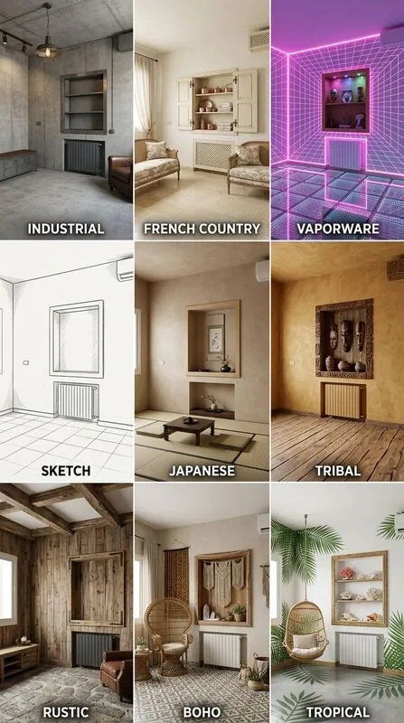 Explore multiple styles Bedroom