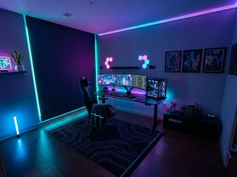 Cyberpunk Gaming room