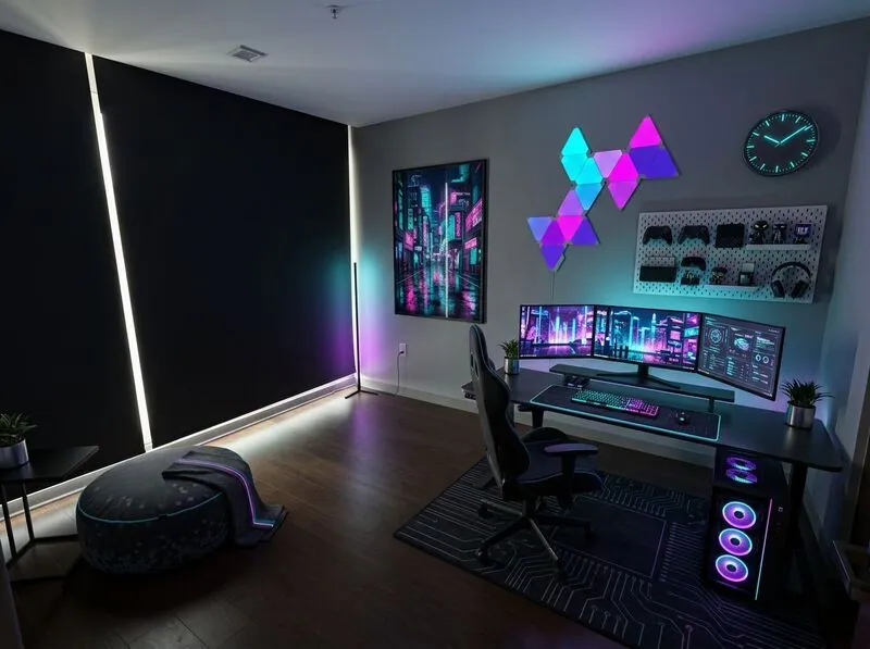 Cyberpunk Gaming room