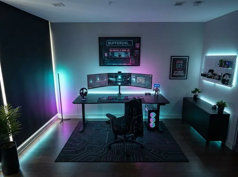 Cyberpunk Gaming room