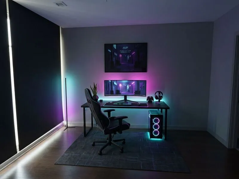 Cyberpunk Gaming room