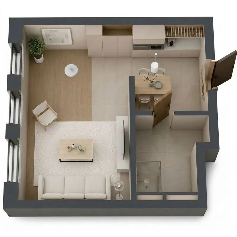 Minimalist Living room