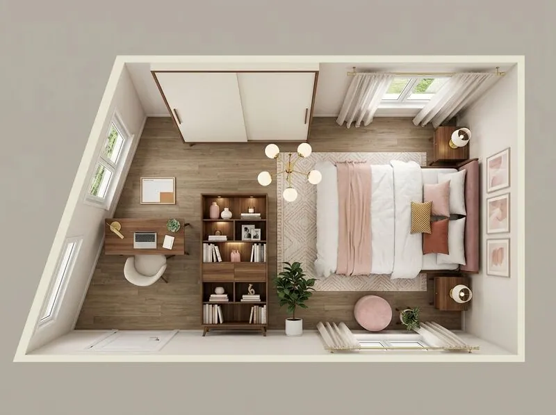 Midcentury modern Bedroom