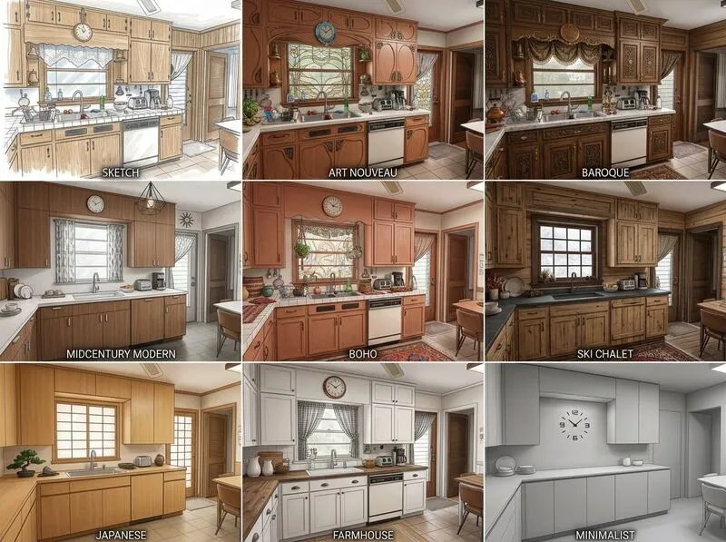 Explore multiple styles Kitchen