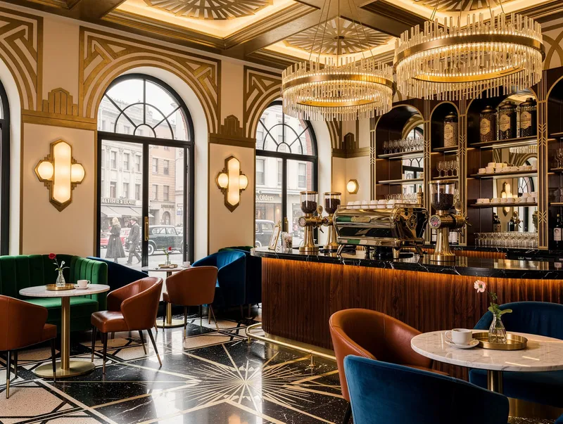 Art deco Coffee shop