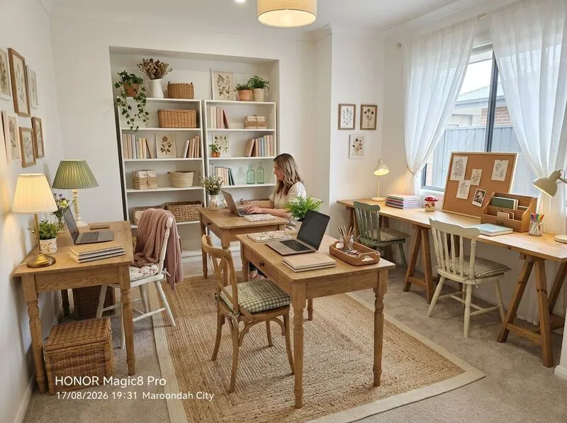 Cottagecore Study room