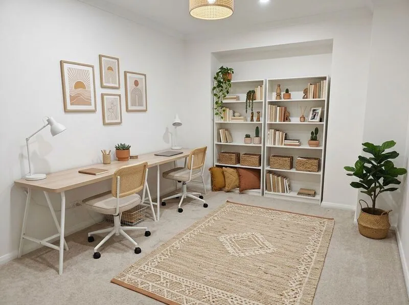 Boho Study room