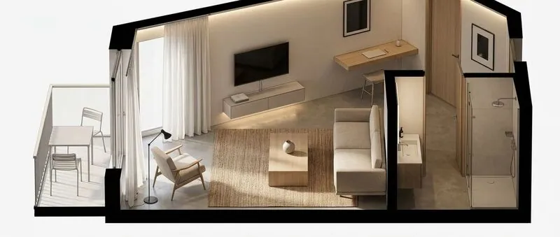 Minimalist Living room