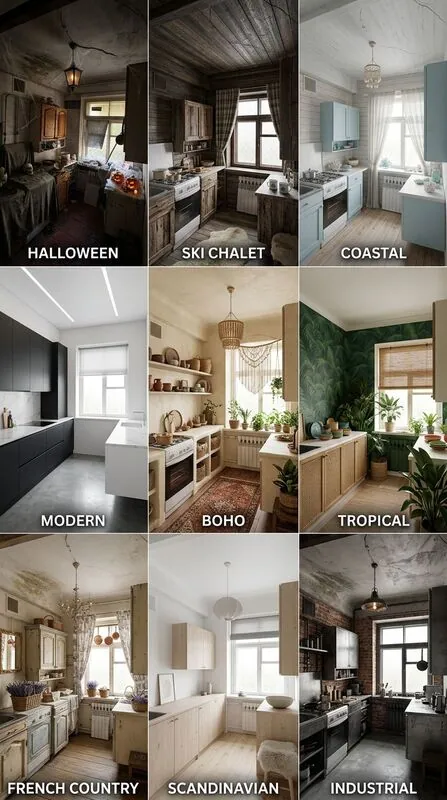 Explore multiple styles Kitchen