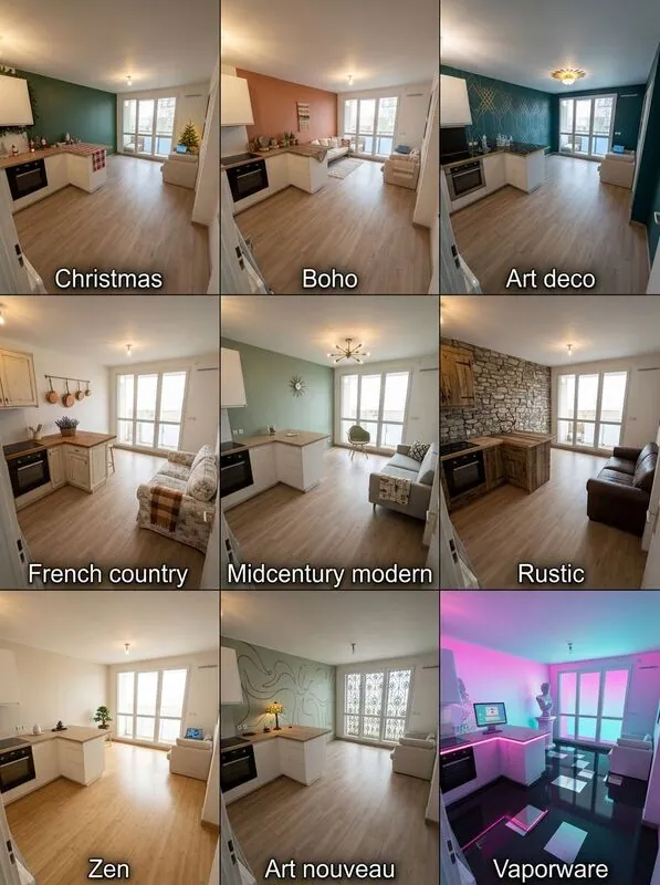Explore multiple styles Living room
