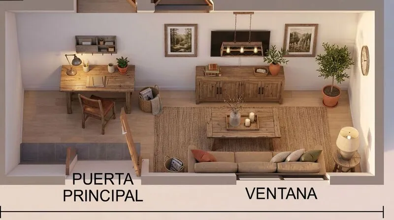 Rustic Living room