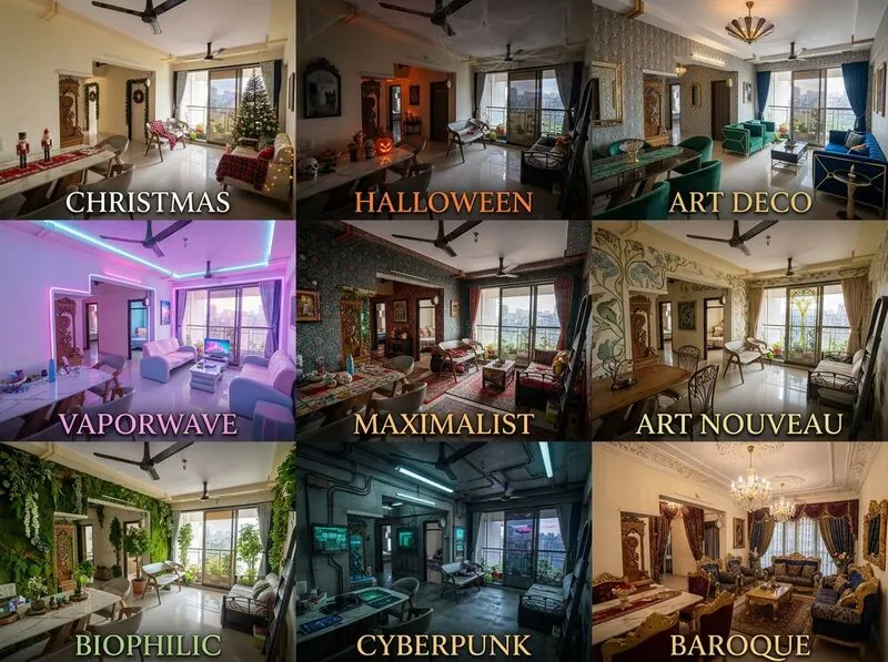 Explore multiple styles Living room